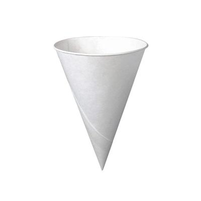 China Rim Snow Cone Cup Disposable Shaved Ice White Rolled Cups for sale