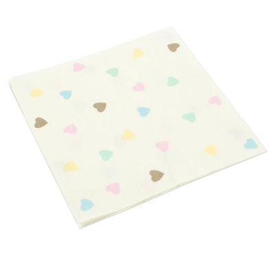 China Wedding Party Disposable Paper Napkins For Valentines Day Baby Shower And Bridal Shower Theme for sale