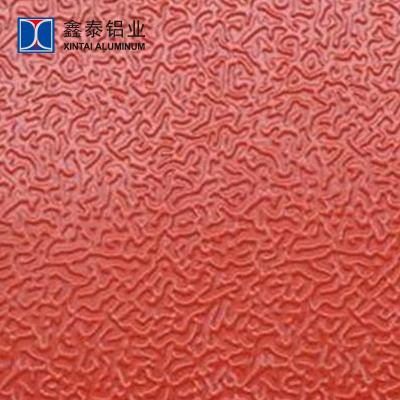 China Construction 3003 Stucco Embossed Corrugated Color Coated Aluminum Sheet Coil for sale