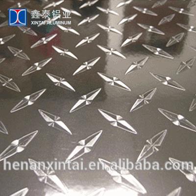 China Floor Panels Aluminum 5 Bar Anti Slip Tread Plate 5052 for sale