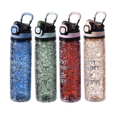 China New Idea 2021 Sustainable Product Fashion Custom Logo BPA Free Wholesale Sports Plastic Water Bottles for sale