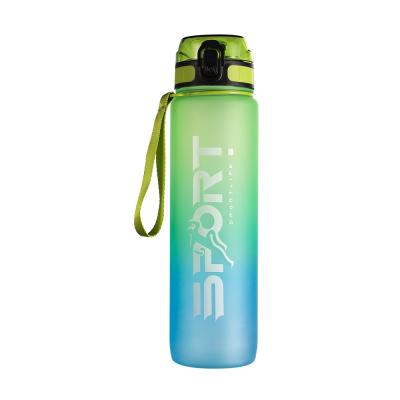 China Wholesale 1455-1000ml Sustainable Fast Delivery Durable Luxury Sports Colorful Customized Plastic Water Bottles for sale