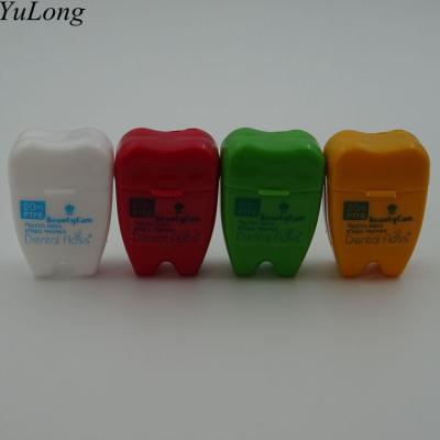 China China Wholesale Head Polyester / Nylon / PTFE Tooth Shape Chain Dental Floss for sale