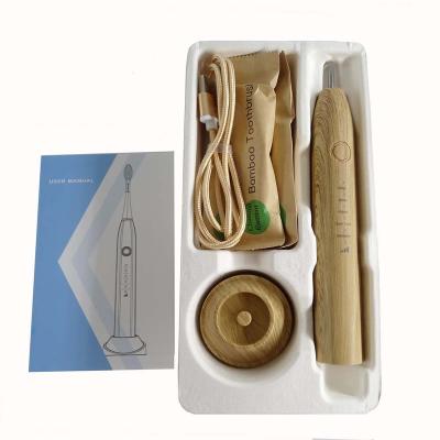 China Eco - Friendly Bamboo Electric Toothbrush With Replaced Toothbrush Heads for sale