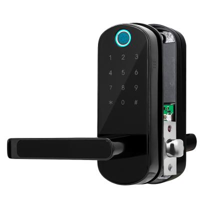 China APP+Fingerprint+Code+Key+card Wifi Electronic Code Magnetic Front Password Security Keypad Digital Door Lock for sale