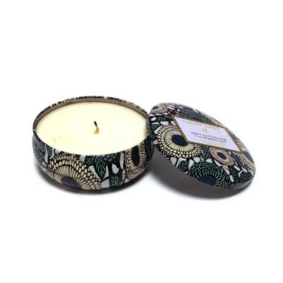 China Wholesale Empty Candle Tin Box Round Scented Seamless Round Tin Candle Jars Decorative Luxury Metal Candle Packaging for sale