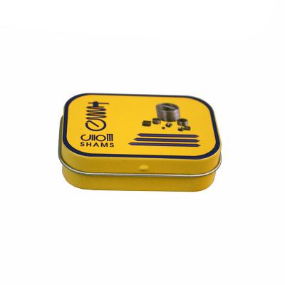 China Recycled Materials Mini Custom Printing Screw Packing Box Empty Rectangular Shape Tin Tool Electronic Accessories Packing Tin Box for sale