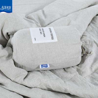 China Absorb sweat; breathable; factory wear-resisting wholesale price customized stonewashed pure french linen fabric for sale