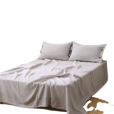 China 100% Washed French Linen/Linen Sheets/Nondisposable Bedding Set for sale