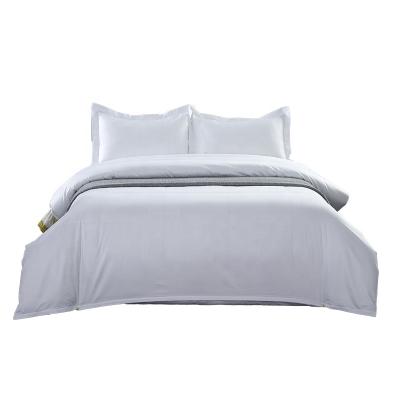 China Series Single Cotton Hotel Rotation Bedding Set Pure White Duvet Cover Bedspread Sanatorium 200T Home Bed Sheets Wholesaler for sale