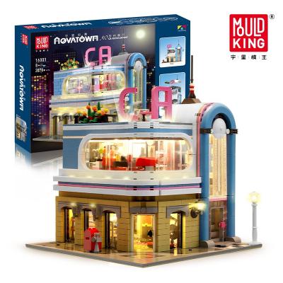 China Electronic Toy 2021 Mold King City Building Blocks 16001 Street View Series Blocks Building Assembly Brick Toys Kids Educational Creative Toy for sale