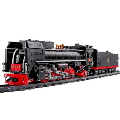 China Toy New Arrival Electronic Mold King 12003 DIY Model Building Blocks World Large Train Railway Plastic Toys For Kids Toys Games Children for sale