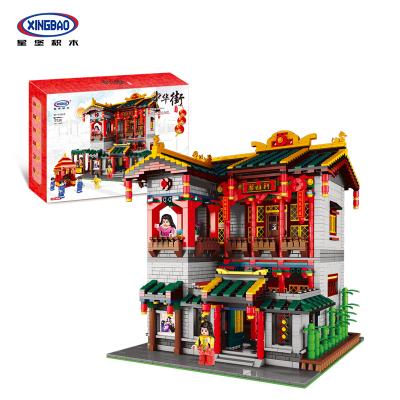 China Toy Xingbao 01003 Electronic Chinese Ancient Architecture Building Blocks Toys House Building Model for sale