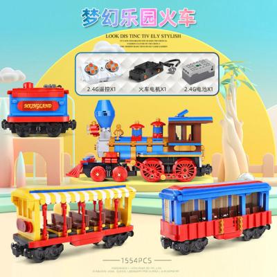 China Toy New Arrival Electronic Mold King 12004 dream train model toys compatible with all main brand toys legoing building block for kids for sale