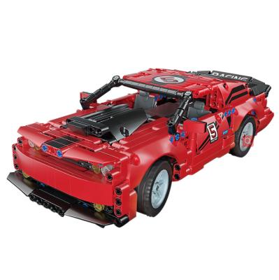 China KING 15017 Electric Toy MOLD Electronic RC Car RC Motorized Red Challenger Hyper Car Model Building Block Brick Gifts 2021 Ideas for sale