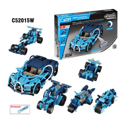 China Toy Amazon Product CaDA C52015 MOC legos Technic Legos Car 509PCS Building Block Bricks 6-in-1 Boy Toys Assembly Electronic Model Toy Gift For Children for sale