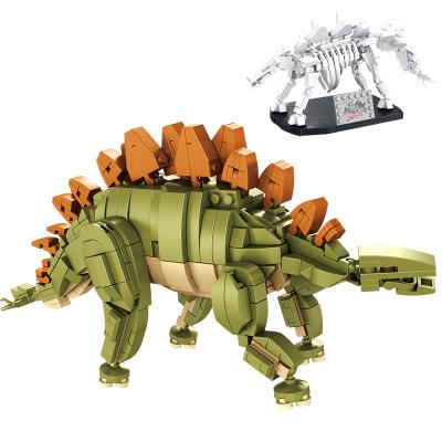 China Electronic Toy Panlos 612004 2021 Creative Jurassic World Toys Children Educational Toys DIY Tyrannosaurus Rex Fossil Building Block for sale