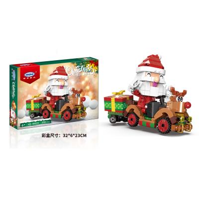 China Toy XingBao 18022 Christmas Theme Santa Reindeer Cart Electronic Creative Model Friends Bricks Toys DIY Christmas Theme Building Blocks For Kids Christmas Gifts for sale