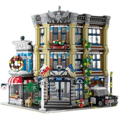 China Electronic Toy RECOMMEND 10199 City Street Series Brick City Building Blocks Building Block Police Station Garden Modular KITS DIY Plastic Toys for sale