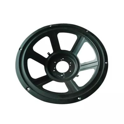 China 57.5 High Sales Number 12inch Die Cast Speaker Basket Speaker Frame Black Cover Item Unit Parts Origin for sale