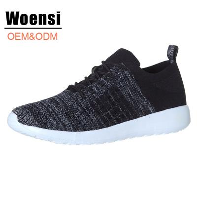 China Wholesale 2019 New Quality Knitted Textile Shoes Men Sneakers Sport Shoes for sale