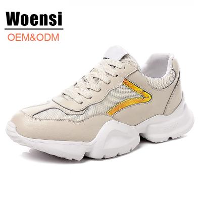 China New Thick-soled Textile Fashion OEM Ladies Running Shoes Sports Shoes Women for sale