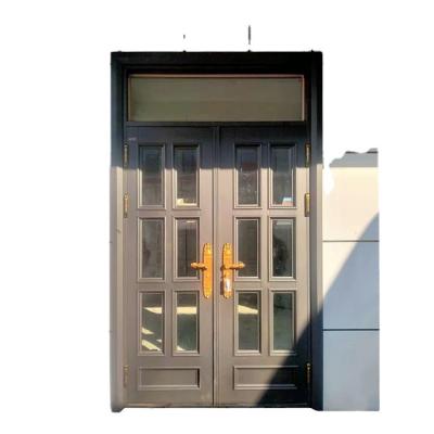 China New Type Easily Assembled Aluminum Sliding Exterior Aluminum Glass Door Single Entry Window Door Multipoint Curtains Curtain Door for sale