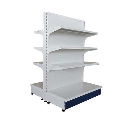 China Factory Supply Double Sided Grocery Retail Store Store Supermarket Equipment Small Shelves with Wheels for sale