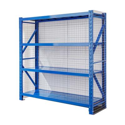 China Hot Selling Corrosion Protection Wire Mesh Industrial Racking Warehouse Storage Shelves for sale