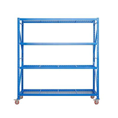 China Corrosion Protection Easy-Install 4 Layer Industrial Shelf Metal Shelves Stacking Storage Shelf Rack for sale