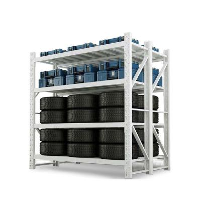 China Corrosion Protection Layer Factory Made Metal Kgs 500 4 Layer Industrial Warehouse Garage Shelves for sale