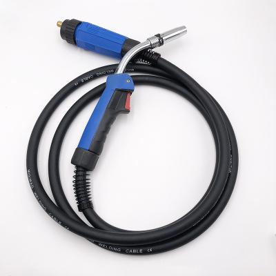 China 1pcs 250A MB24 24KD 4M Welding Torch Gun euro air cooled quick connector for MIG MAG Welding Machine Welder 250A for sale