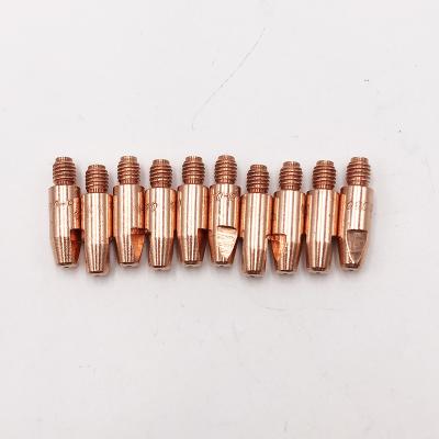 China M6x28mm 10pcs M6x28mm 0.8 0.9 1.0 1.2 Mig Gun MIG Welder Mig Torch Consumables 24KD 25AK ECU Cucrzr Contact Tip for sale