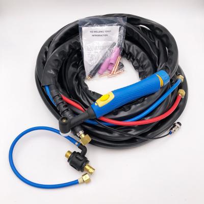 China 8 Meters Long Water Cooled CAT WP-18 Torch (Blue Handle) with DKJ35-50 WP18 Connector for sale