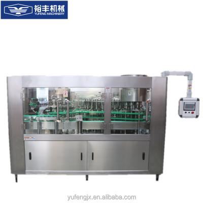 China Beverage Yufeng King Quality Glass Milk Washing/Filling/Capping Machine for sale