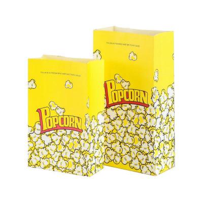 China Eco Friendly Recycled Materials Customize Printing Logo Popcorn Bags, Paper Bags, Popcorn Paper Popcorn Bag for sale