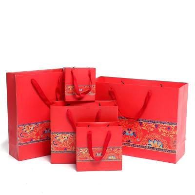 China Recycled Materials LOKYO Customized Beverage Doggie Bags Take Away Disposable Food Bag Kraft Paper Bag for sale