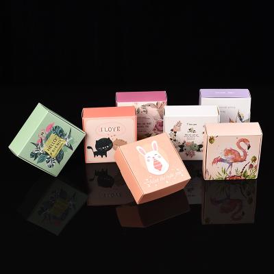 China Flower Biodegradable Custom Soap Box Paper Box Mini Storage Boxge Storage Soap Box For Soap for sale