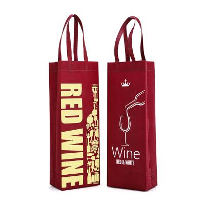 China Green Handled Eco Recycle Reusable Non Woven Shopping Bag, Non Woven Shopping Bag Fabric With Liner, Non Woven Shopping PP Bag For Beer for sale