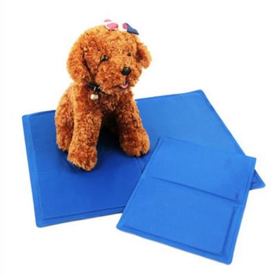 China Wholesale Travel Pet Sponge Gel Ice Mat Summer Dog Heat-reducing Cooling Mat Dog Bed Mat for sale