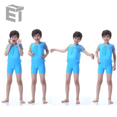 China Children's Breathable Buoyancy Swimsuit Floating Solid Swimsuit for sale