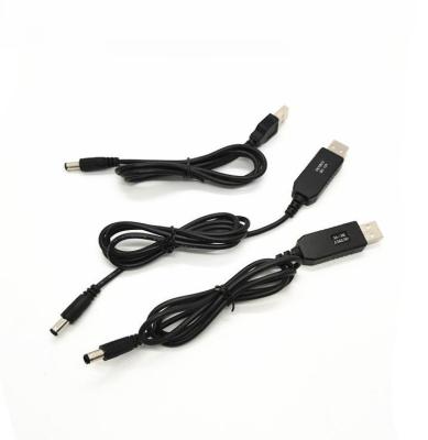 China USB Booster Cable DC to DC 5V/9V/12V Bank Booster Module DC Port 5.5*2.1MM Mobile Booster Board Power Supply Charging USB Booster Cable for sale