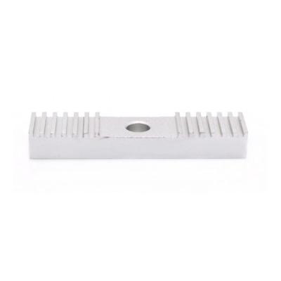 China Reprap 3D Printer Timing Belt Fixing Plate Fixing 3D Aluminum Belt Tooth Plate 9*40 Mm Oxidation Processing Reprap Printer for sale