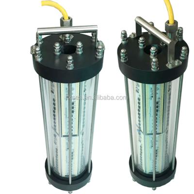 China POM+SS316+PC IP68 underwater light2500W 1500W LED fishing lamp green blue for sale