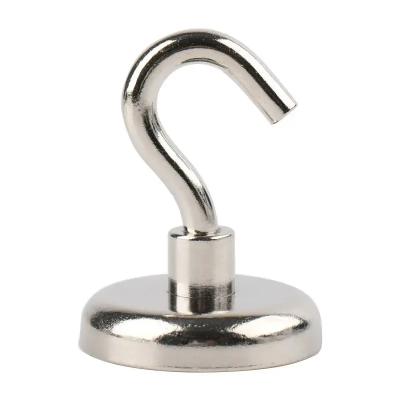 China Metal Customized Portable Kitchen Ndfeb Tool Holder Factory Price High Magnetism Neodymium Hanger With Hook for sale