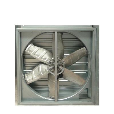 China 380V 900MM Type Wall Mounted Industrial Ventilation Greenhouse / Greenhouse Poultry System Galvanized Heavy Hammer Exhaust Fan for sale