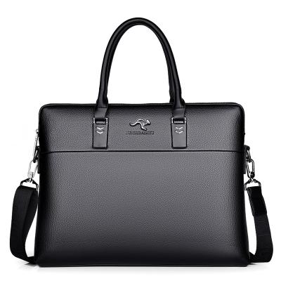 China Hot Sale Waterproof High Quality Hot Men's Handbag Low Prices Horizontal Square PU Leather Bag for sale