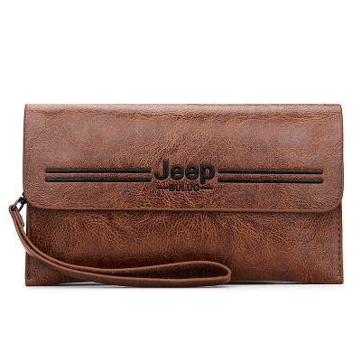 China Wholesale Classic Leather Handbag Business Men's Purse Purse PU Daily Carry Wallet Long Clutch Purse for sale