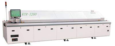 China Horno de dos velocidades KTR-1200 del flujo de SMT de la pista dual con la temperatura ambiente -300℃ en venta