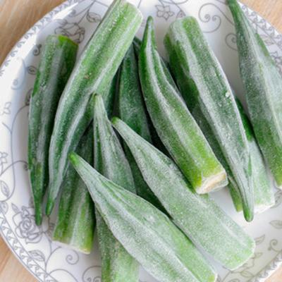 China FROZEN Frozen Vegetable Boiled Whole Okra With Favorable Price for sale